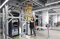 A quantum computer. Bosch aims to use quantum computing simulation of materials to find surrogates for the precious metals and rare earths in carbon-neutral powertrains – in the e-motor and fuel cell.